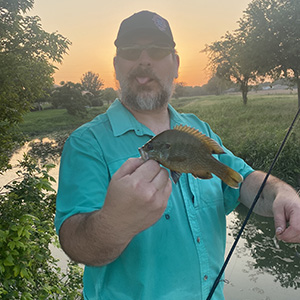 Picture of me holding small Blugill