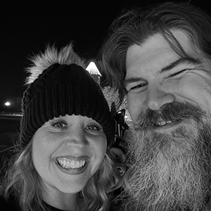 My beautiful wife Amanda and myself at Christmas