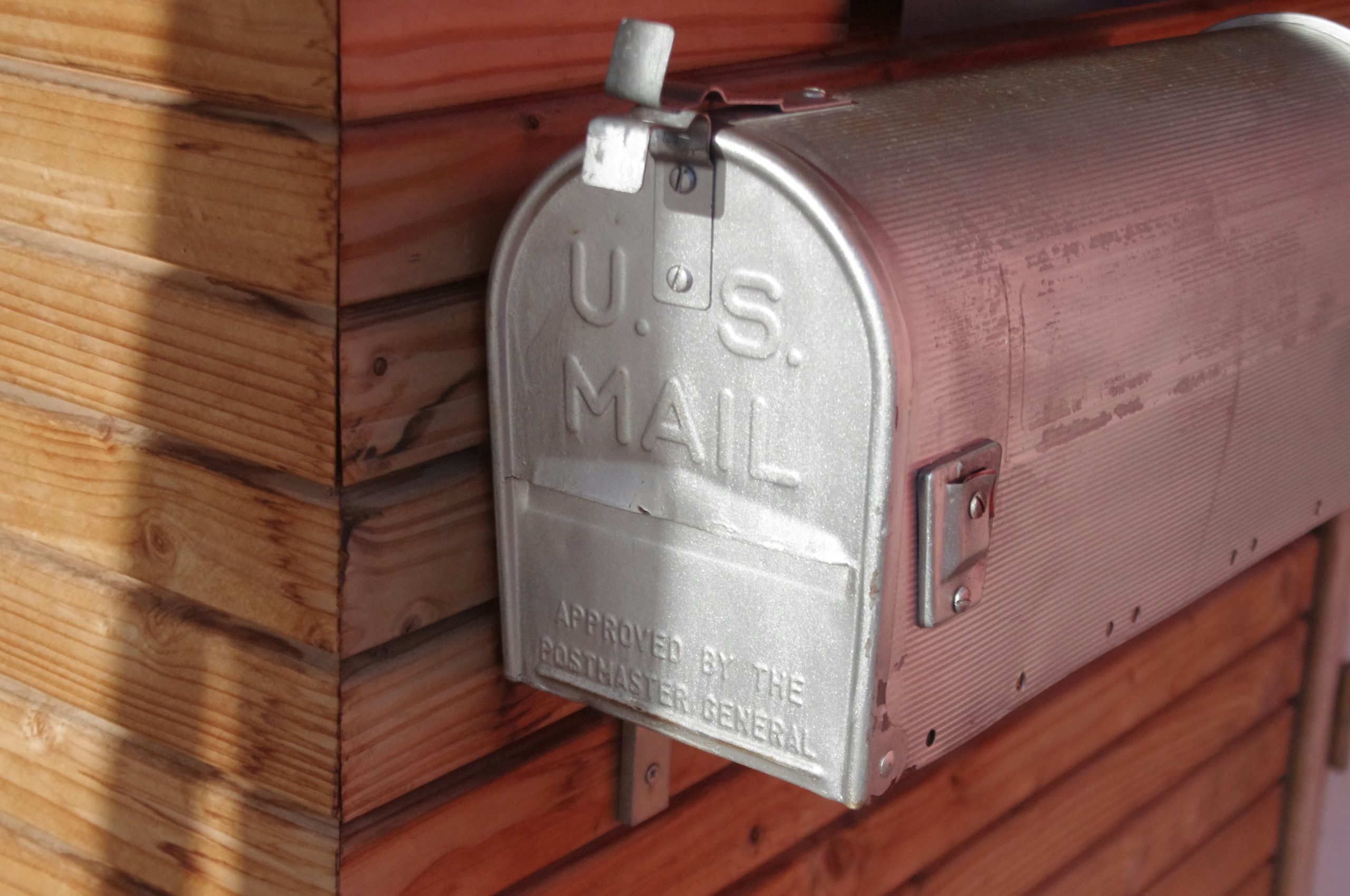 mailbox on wall